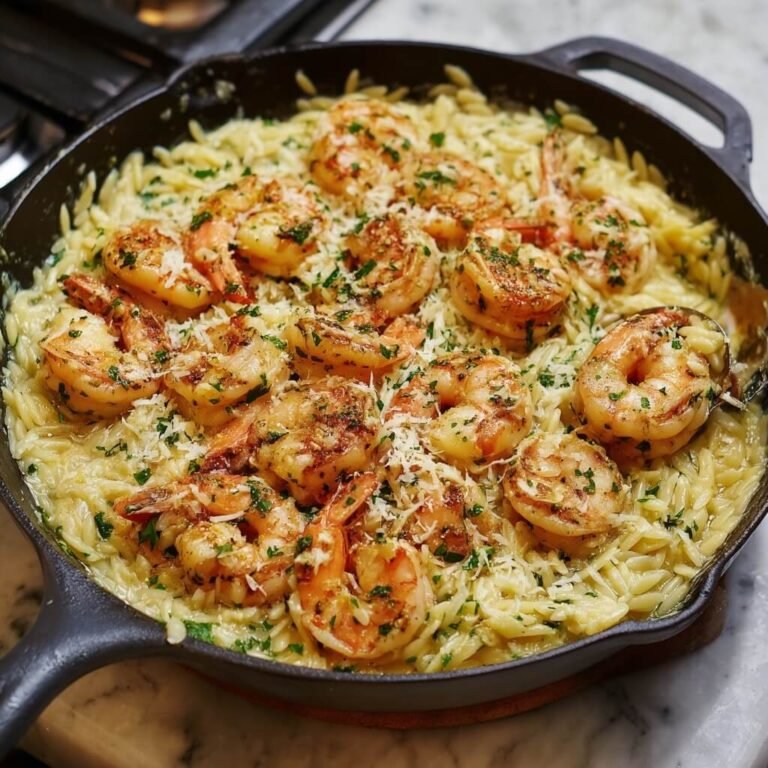 One Pan Parmesan Orzo with Shrimp – Easy, Flavorful Weeknight Dinner