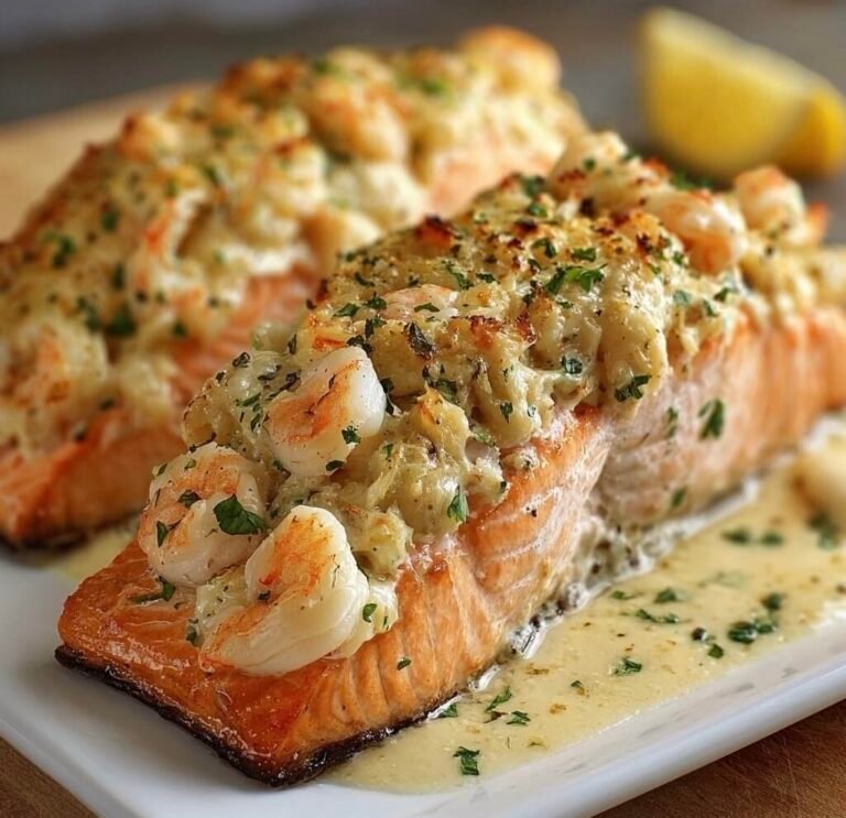 Elegant Crab and Shrimp Stuffed Salmon Recipe for Impressively Easy Dinners