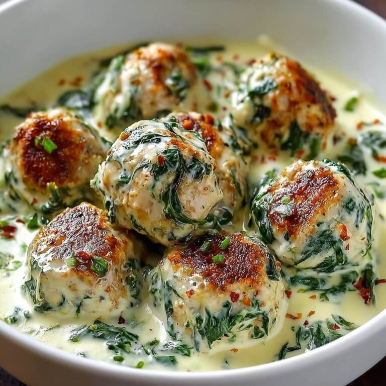 How to Make Creamy Chicken Ricotta Meatballs with Spinach Alfredo at Home