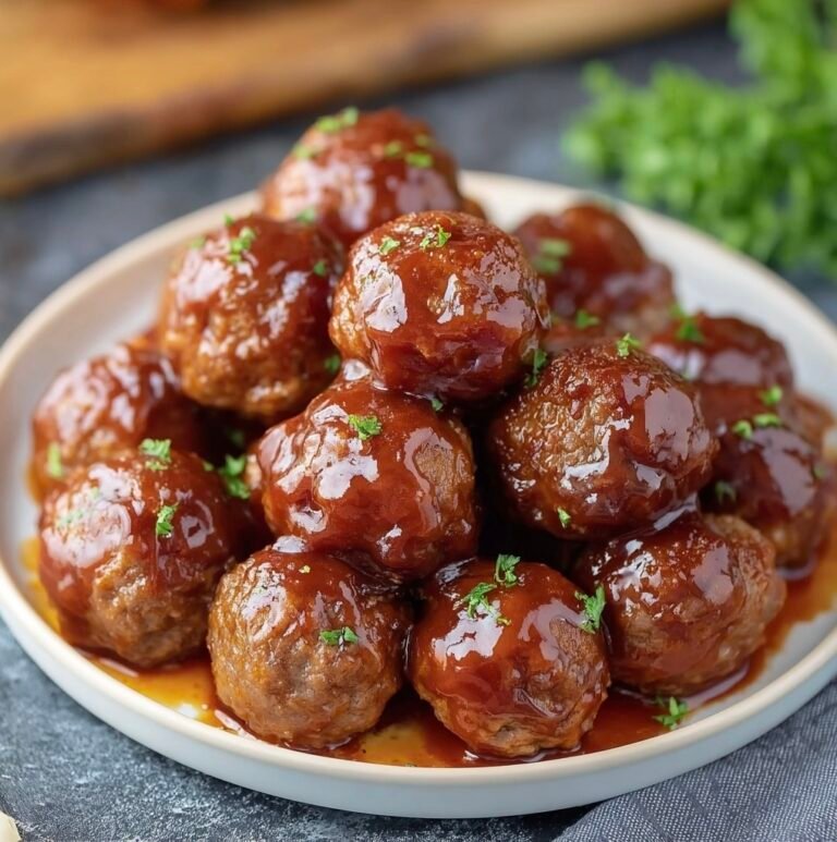 How to Make Whiskey Peach BBQ Meatballs That Burst with Flavor