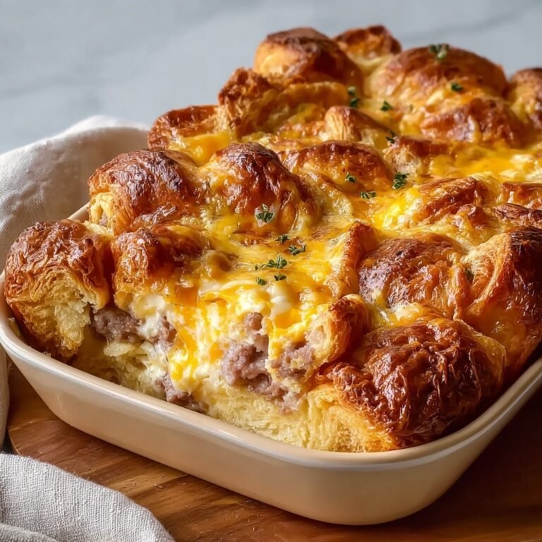 Best Sausage Croissant Breakfast Casserole for Effortless Mornings