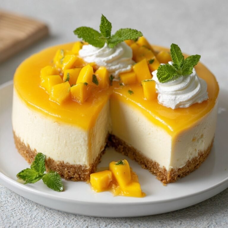 How to Make a Refreshing No-Bake Mango Cheesecake at Home
