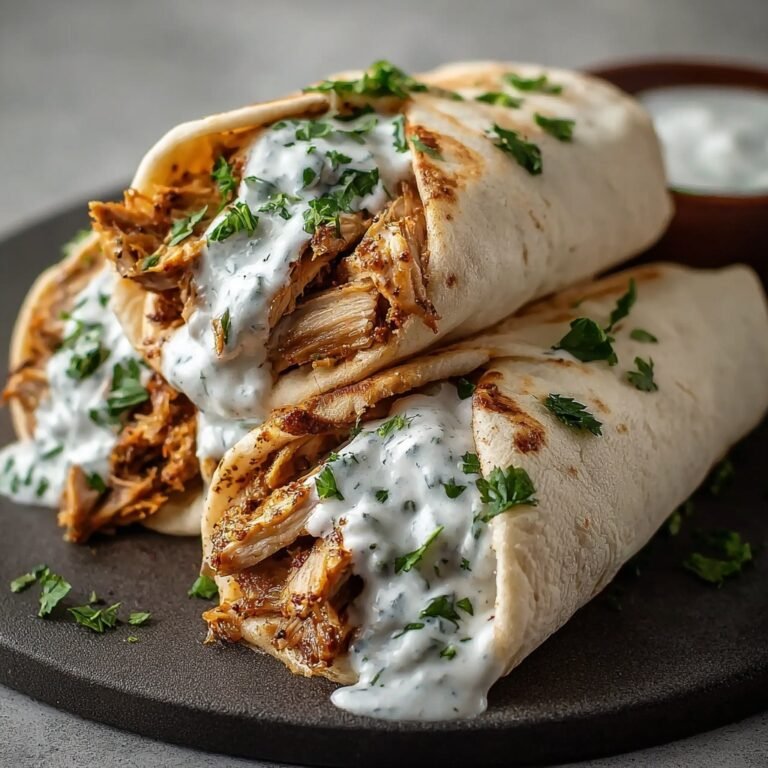 Easy Chicken Shawarma with Garlic Sauce Recipe for Flavorful Crockpot Meals