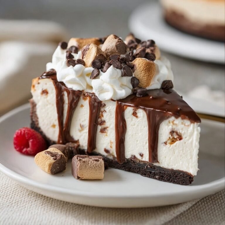 Decadent No-Bake Rocky Road Cheesecake Recipe That’s Easy and Irresistible
