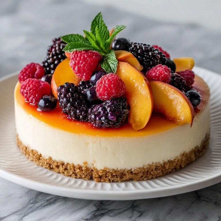 How to Make Summer Berry and Peach Cheesecake That Melts in Your Mouth