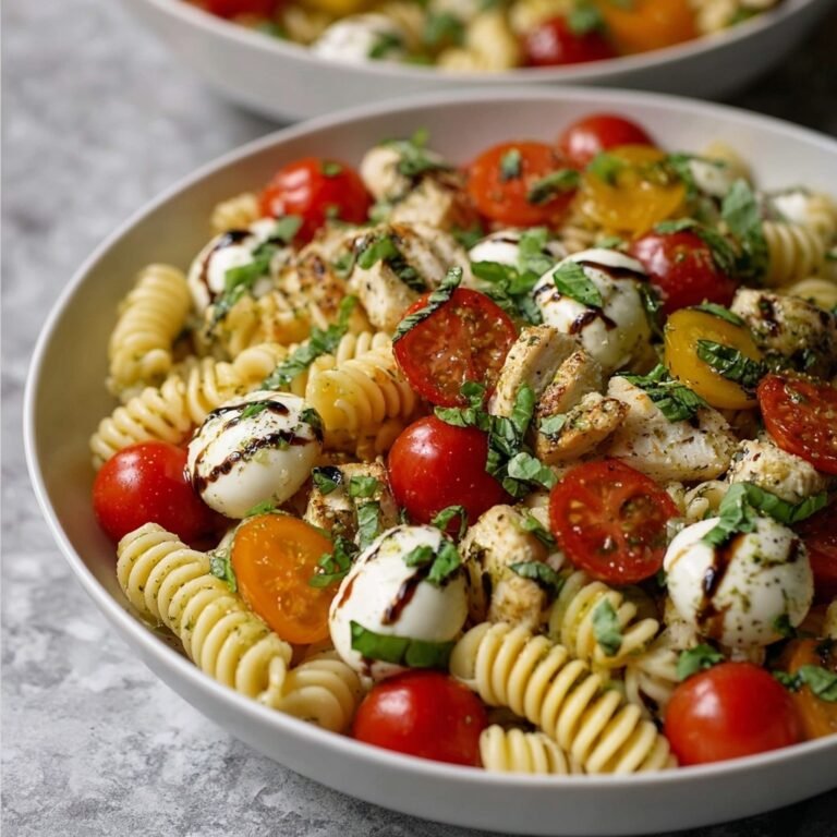 Classic High Protein Caprese Pasta Salad Recipe for Fresh and Filling Meals