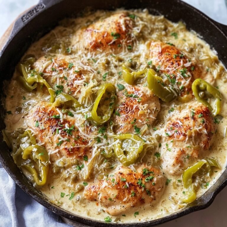 The Best Creamy Pepperoncini Chicken Skillet for Quick, Flavorful Dinners