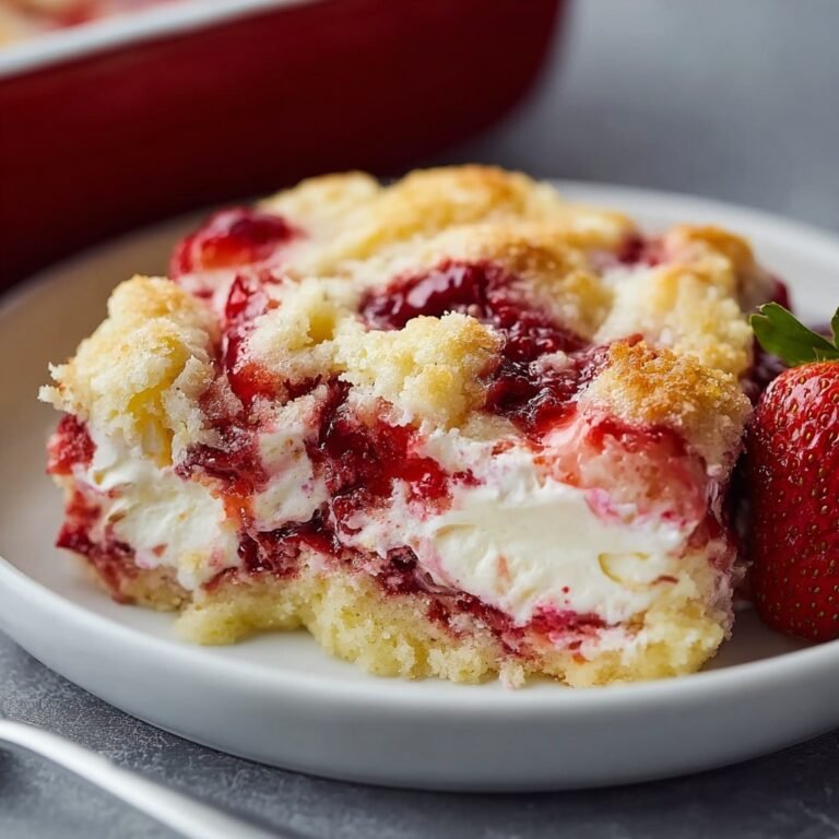 Strawberry Cheesecake Dump Cake