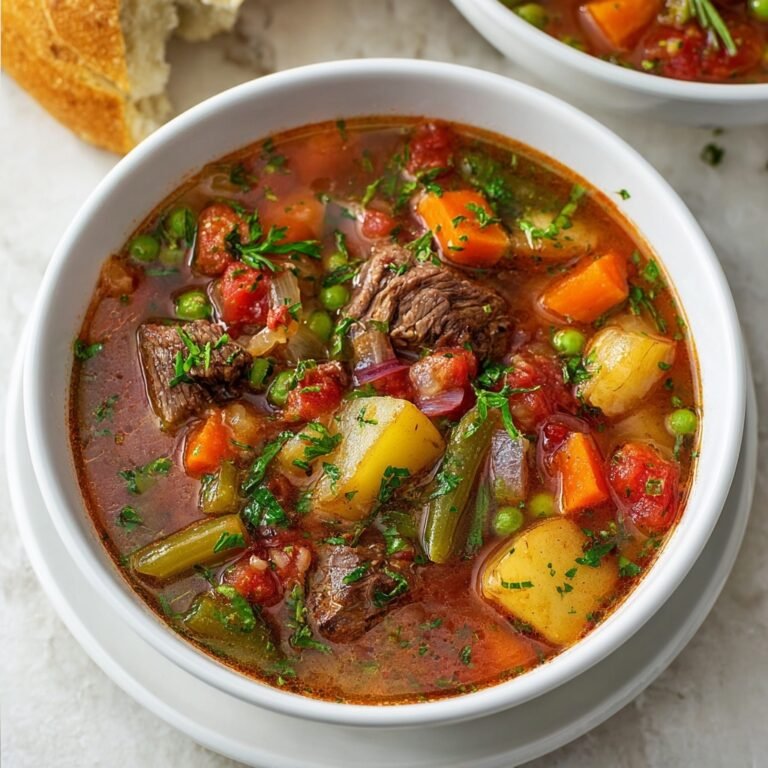 Simple and Hearty Beef Vegetable Soup Recipe for Cozy Meals