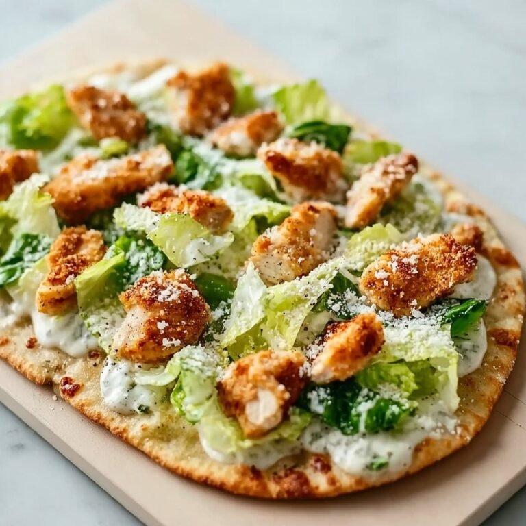 How to Make Crispy Chicken Caesar Flatbread Recipe for Quick, Flavor-Packed Meals