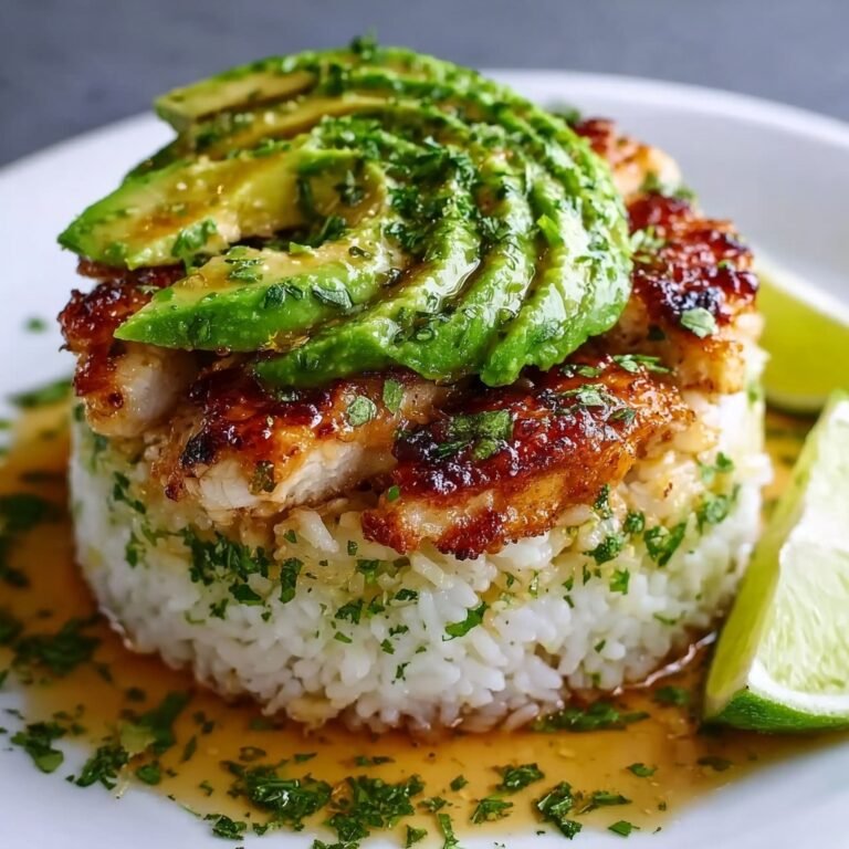 Easy Honey Lime Chicken & Avocado Rice Stack Recipe for Fresh, Flavorful Meals