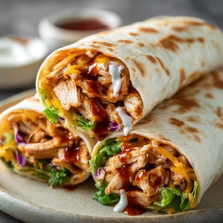 Easy BBQ Chicken & Ranch Cheese Wraps for Quick Flavorful Meals