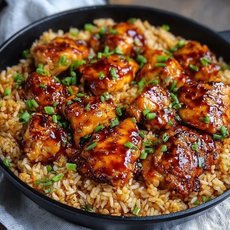One-Pan Honey BBQ Chicken & Rice Recipe for Effortless Flavor in Every Bite