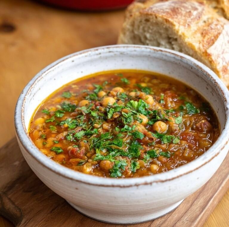 How to Make Harira Soup with Crusty Bread for a Comforting Meal