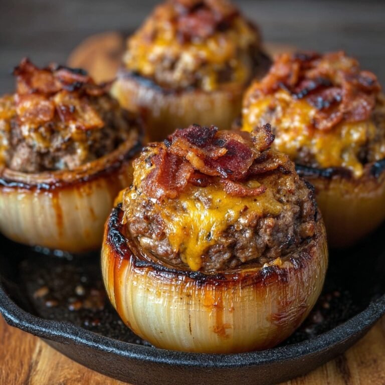 How to Make Firecracker Bacon Cheddar Cheeseburger Stuffed Onion Bombs