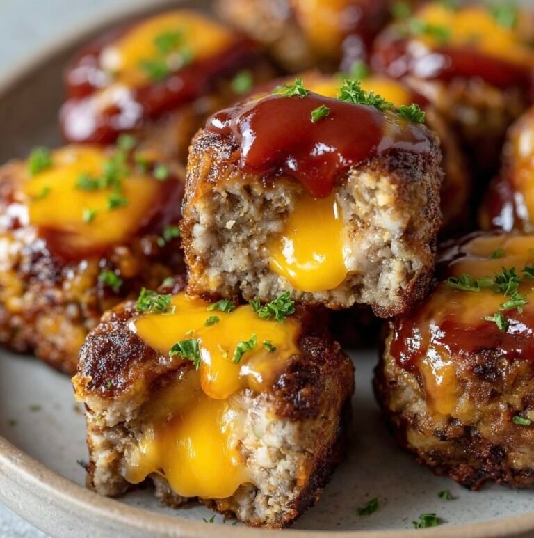 Easy Cheesy Stuffed Meatloaf Bites Recipe for Flavorful Bites Every Time