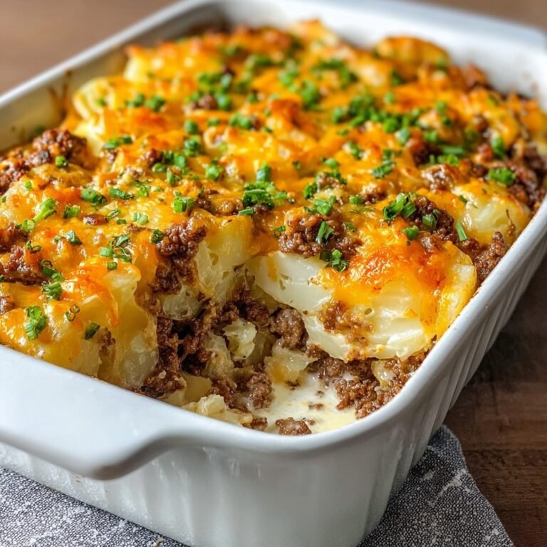 Easy Meat and Potato Casserole Recipe for Cozy Family Dinners