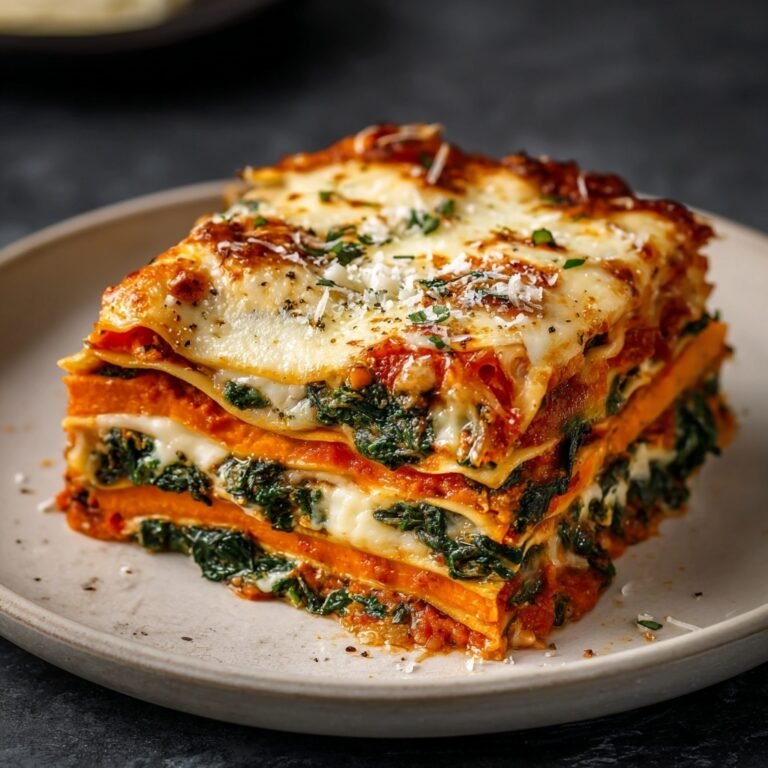 Hearty Vegetable Lasagna Featuring Sweet Potato for Cozy Family Dinners